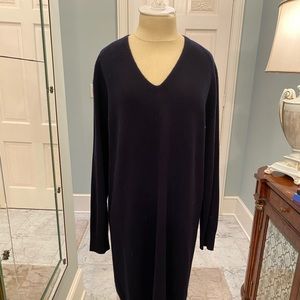 VINCE Navy Sweater Dress.